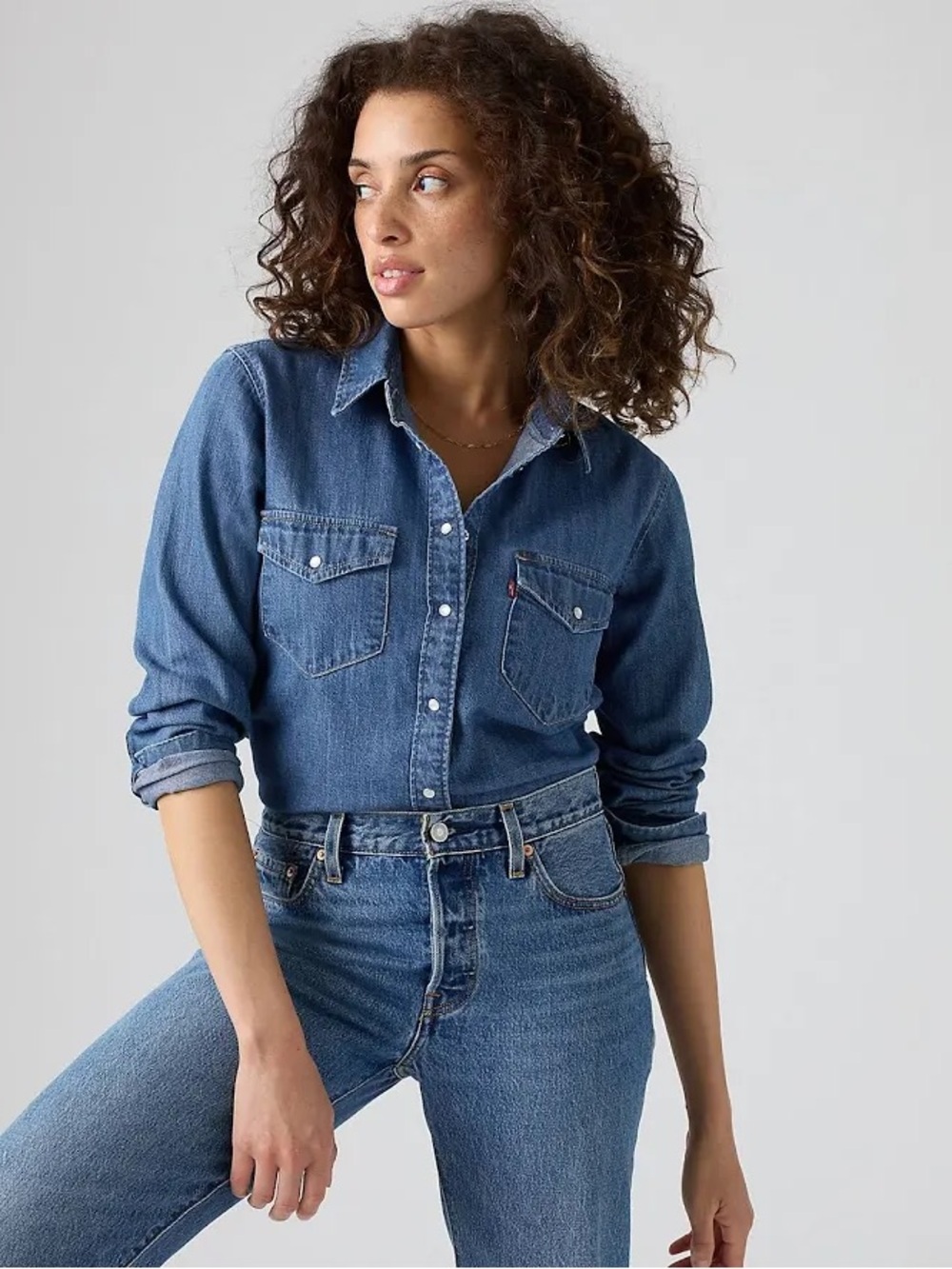 Levi’s nwt Iconic Western Denim Shirt medium